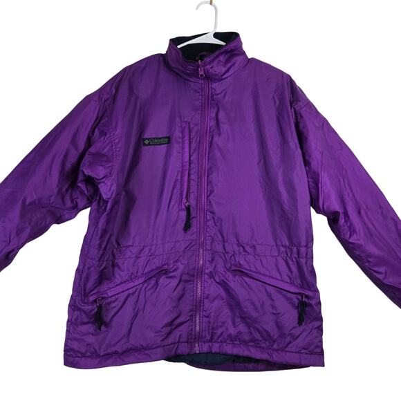Columbia Jackets & Blazers - Vintage Columbia Coat Womens Medium Purple Nylon Ski Jacket 0718